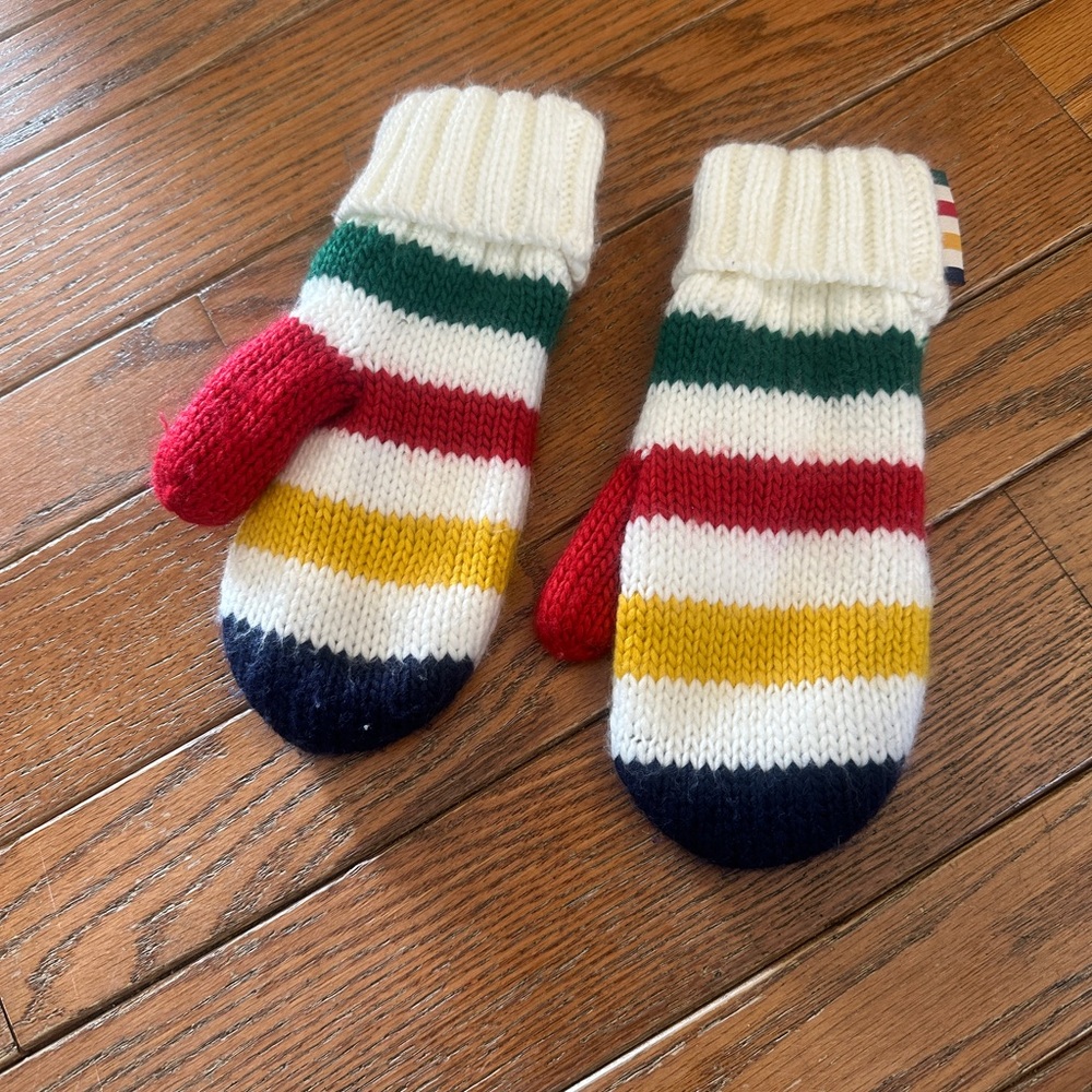 The Bay iconic Striped Kids Mittens